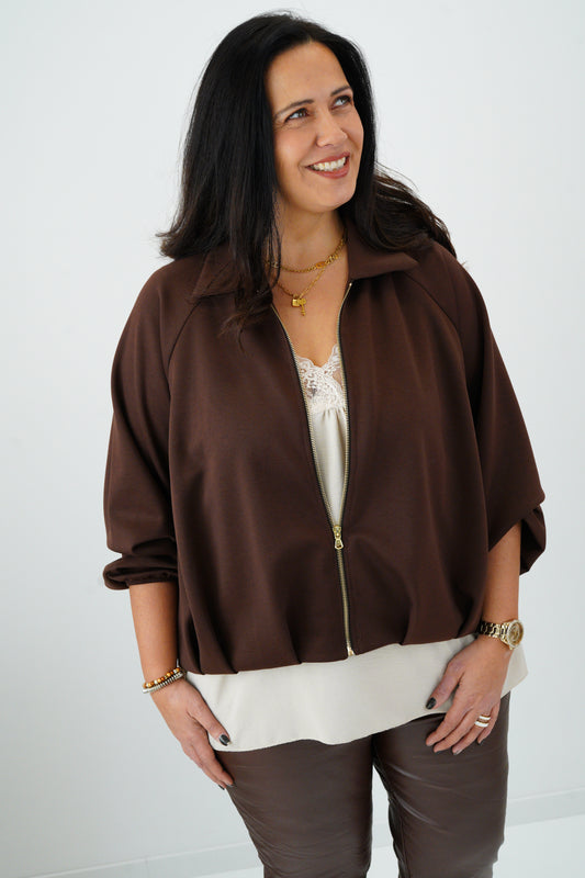 Blouson in Chocolate (40-44+)