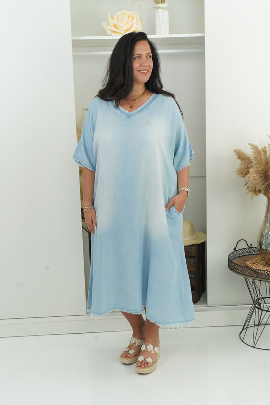 Jeanskleid in Jeansblau (42-46)