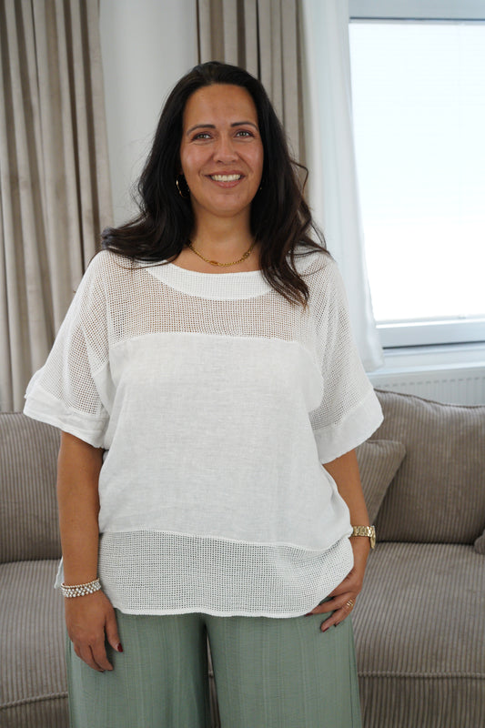 T-Shirt in Weiß (40-44)
