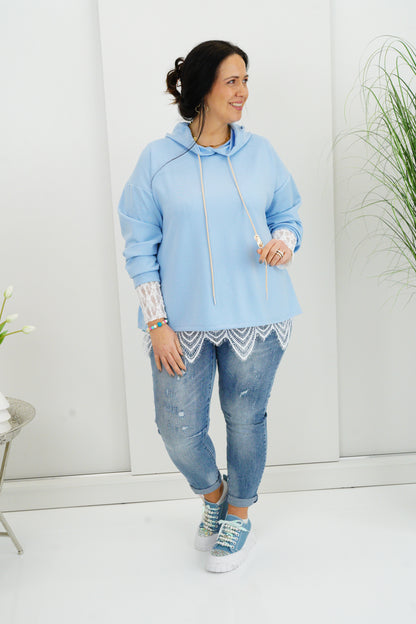 Sweatshirt in Hellblau (40-44)