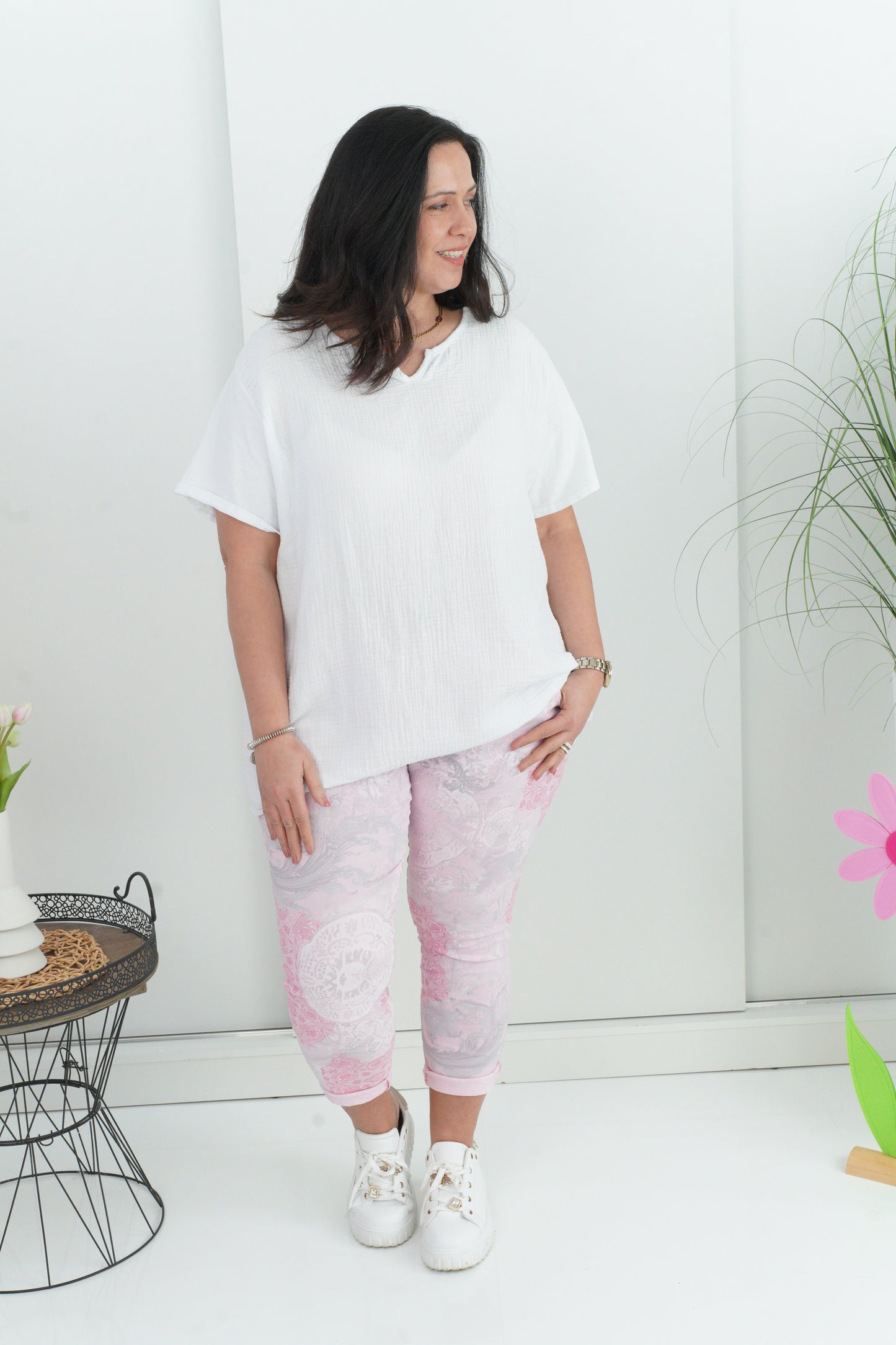 T-Shirt in Weiß (40-44)