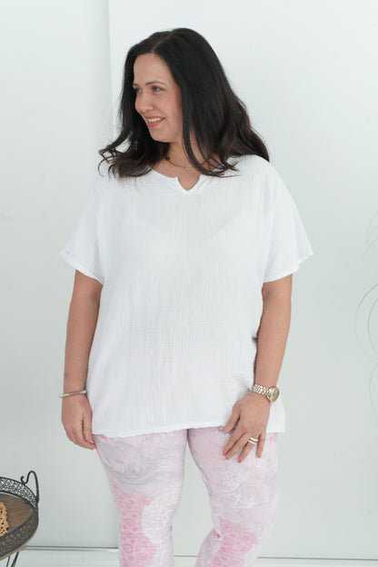 T-Shirt in Weiß (40-44)