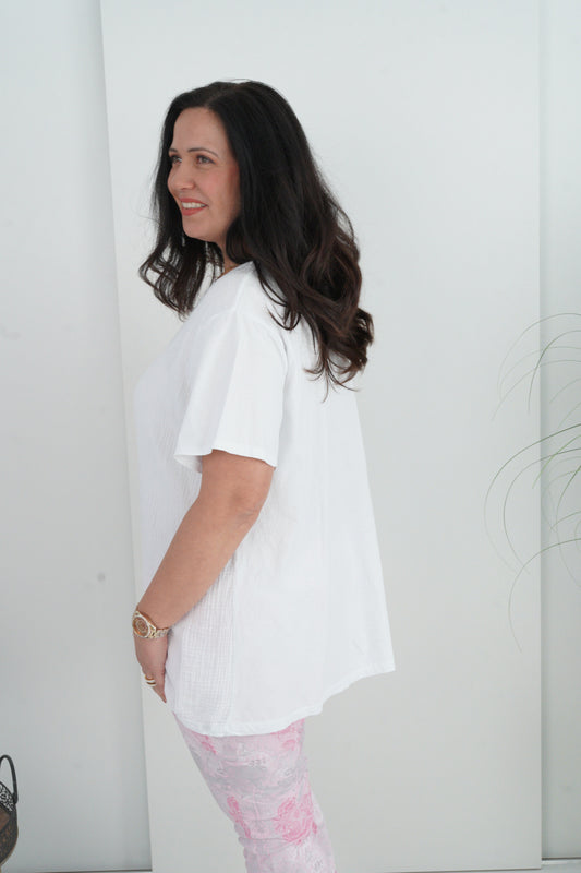 T-Shirt in Weiß (40-44)