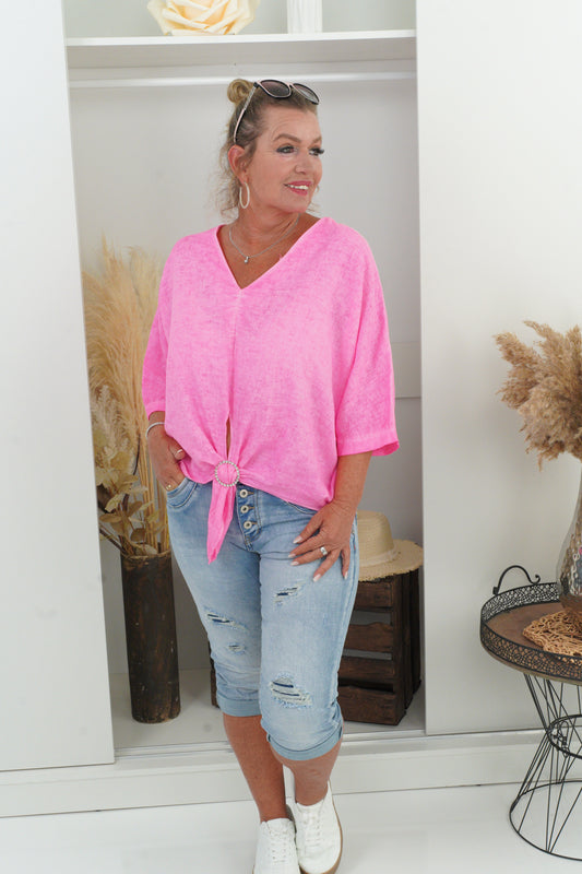 Bluse in Candy-Pink (38-42)