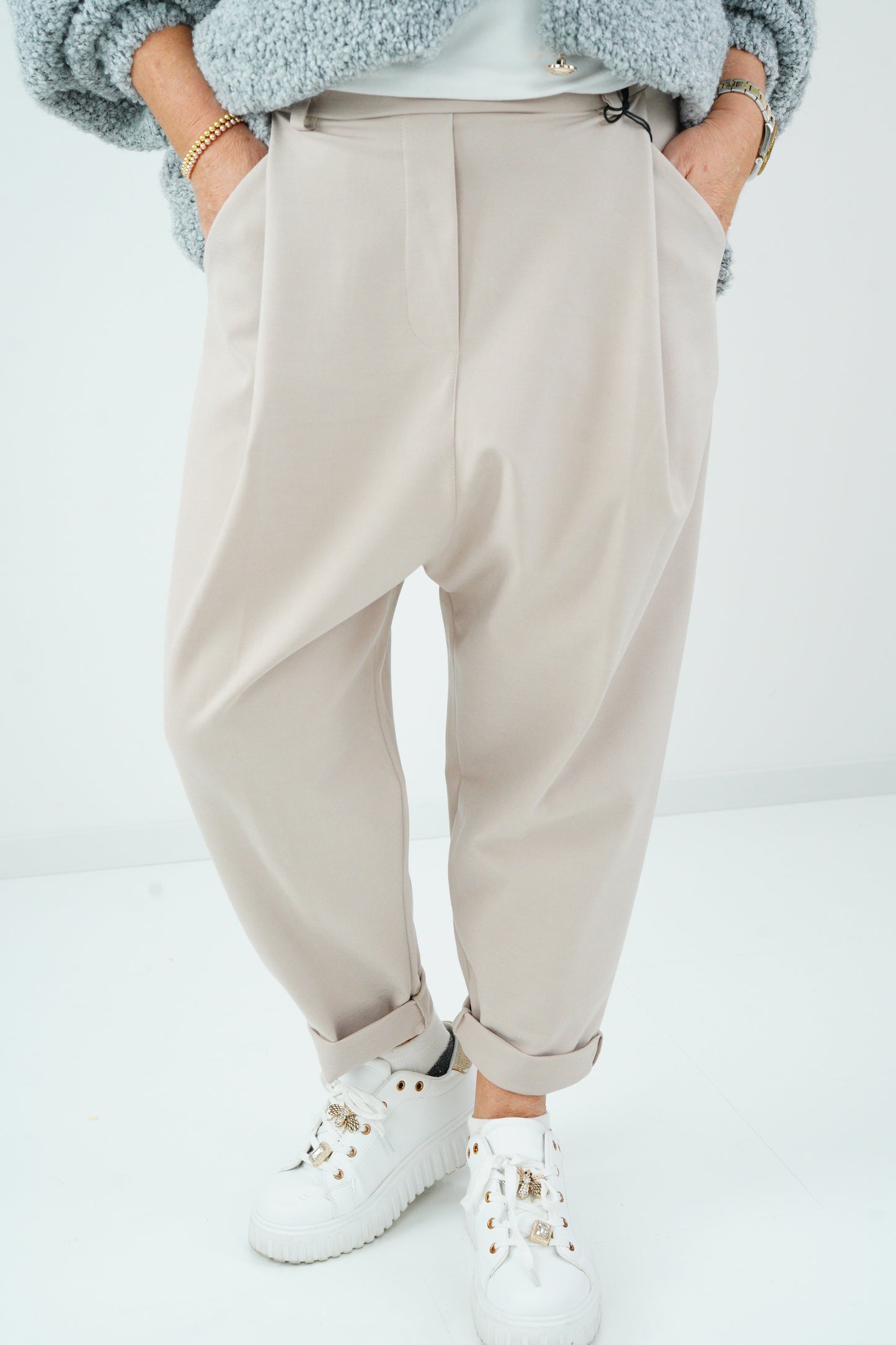 Baggy-Hose in light Taupe (38-42+)