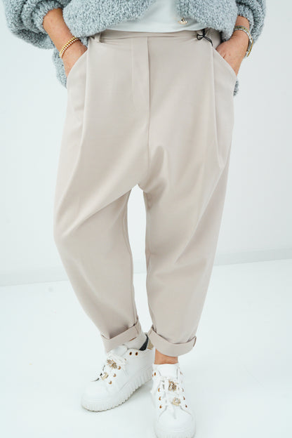 Baggy-Hose in light Taupe (38-42+)