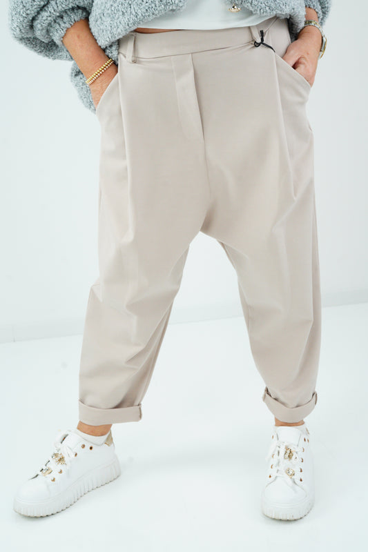 Baggy-Hose in light Taupe (38-42+)