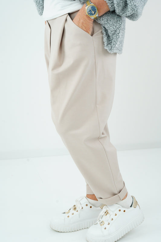 Baggy-Hose in light Taupe (38-42+)