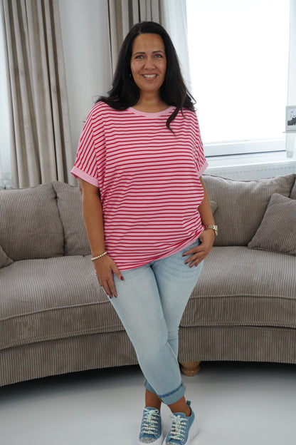 T-Shirt in Rosa-Rot (40-44)