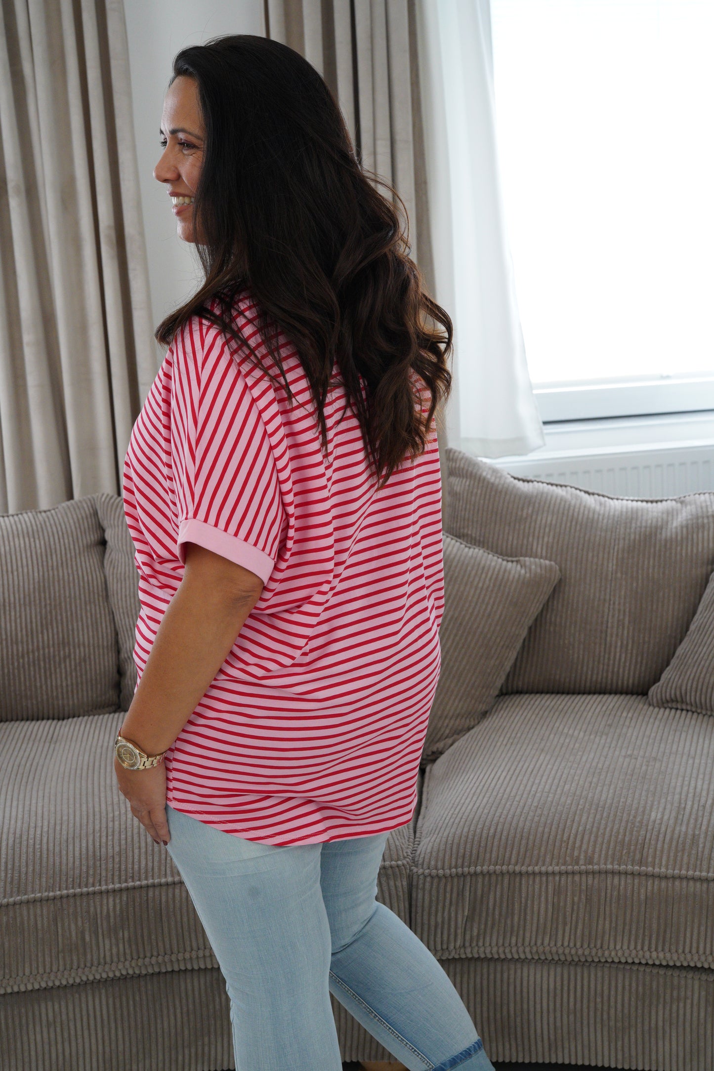 T-Shirt in Rosa-Rot (40-44)