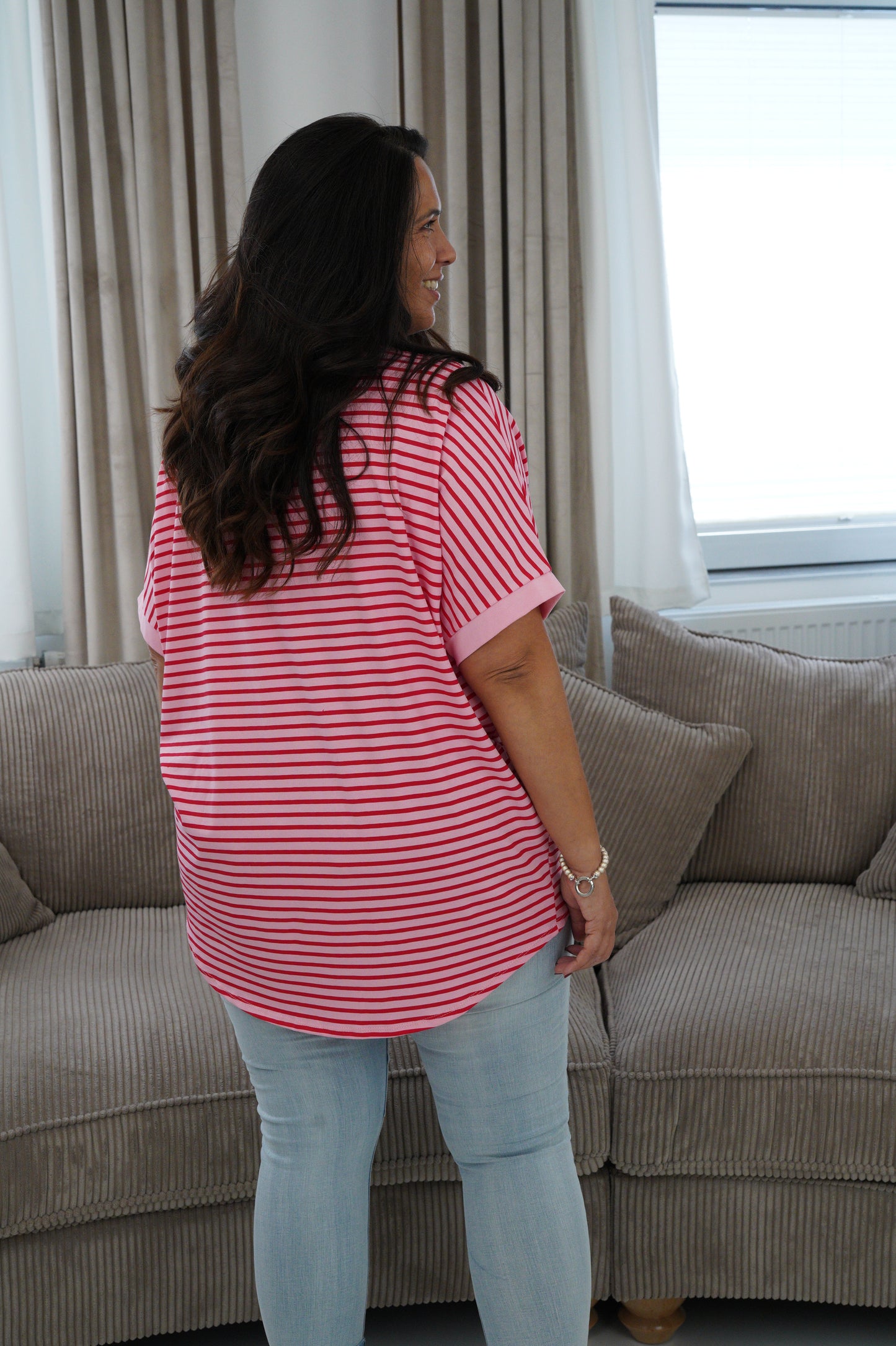 T-Shirt in Rosa-Rot (40-44)