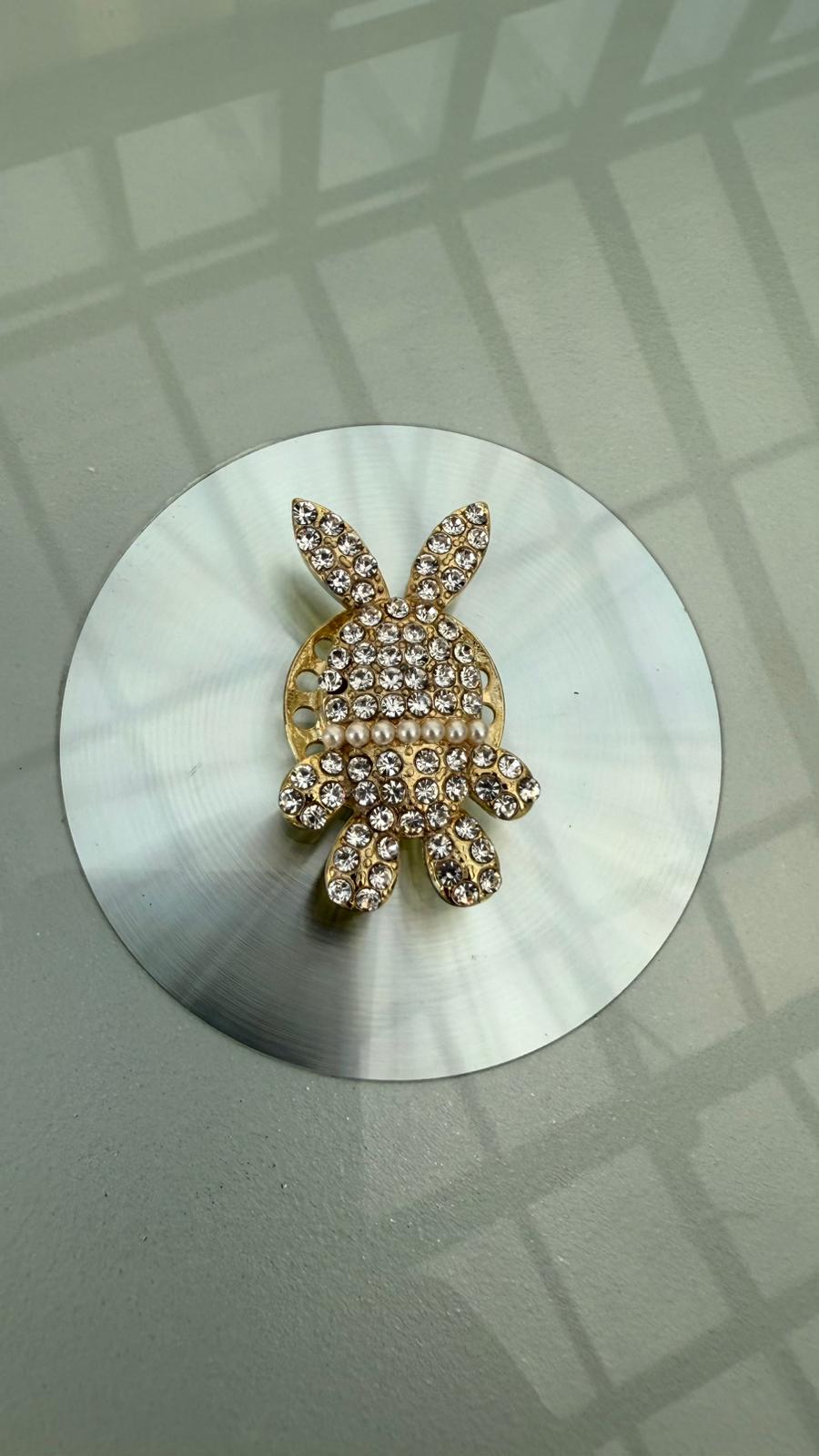 Magnet "Hase" in Gold