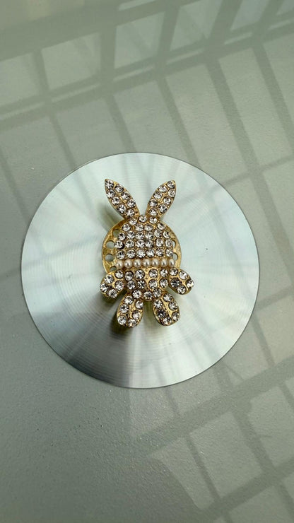Magnet "Hase" in Gold