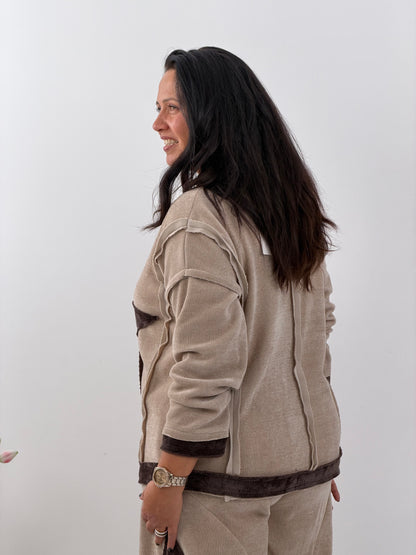 Sweatshirt in Beige (40-44)