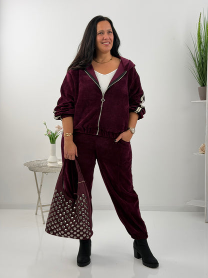 Jacke in edlem Bordeaux (38-44)