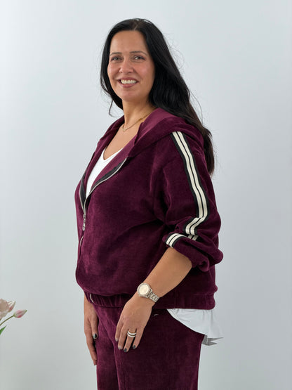 Jacke in edlem Bordeaux (38-44)