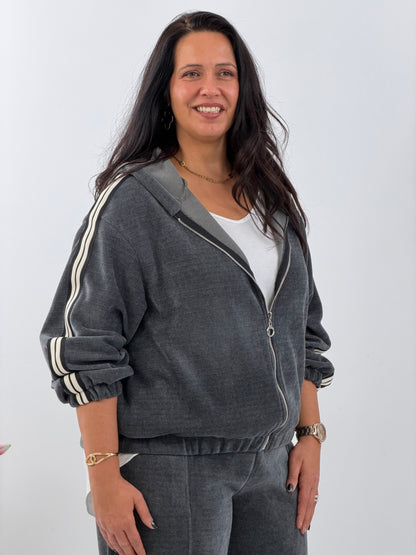 Jacke in modernem Grau (38-44)