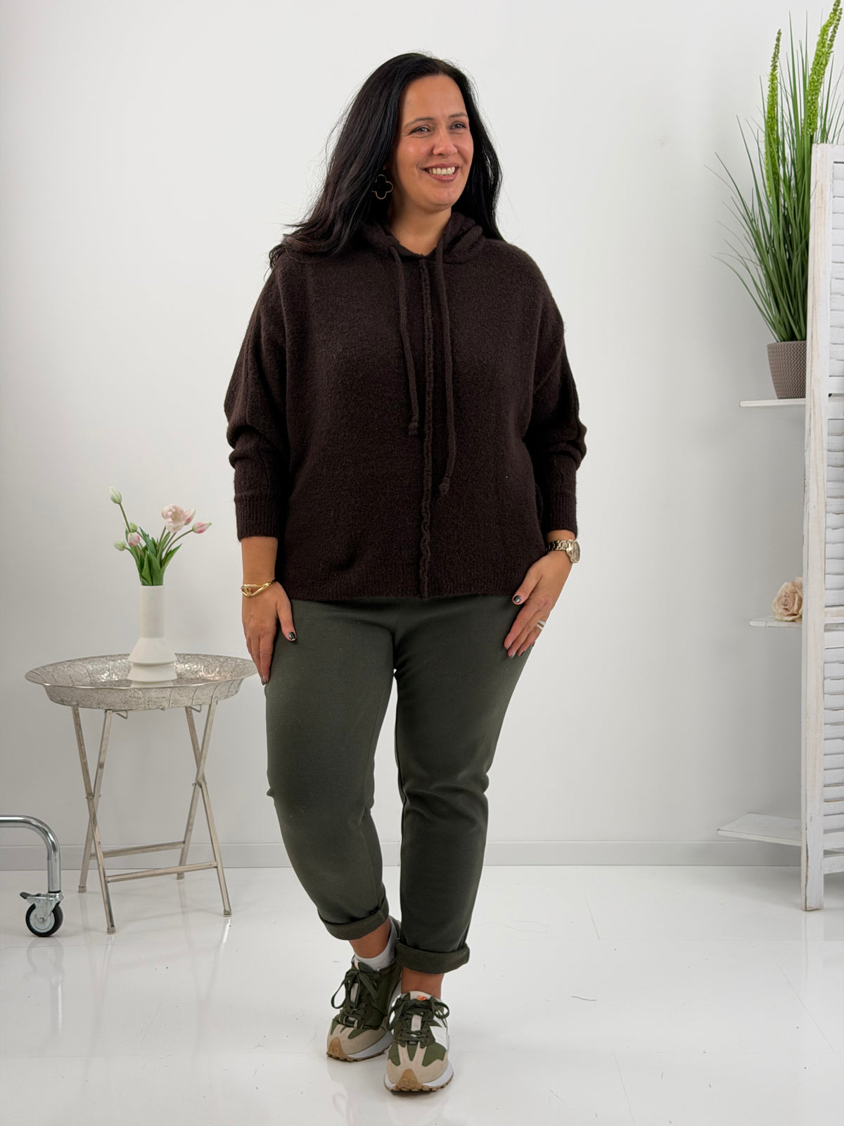 Pullover in warmem Schokobraun (40-44)