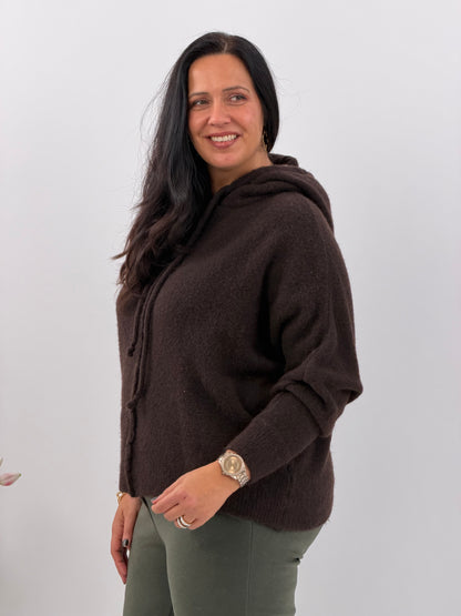 Pullover in warmem Schokobraun (40-44)