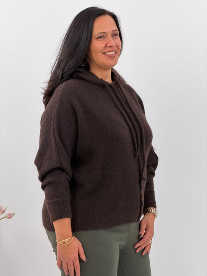 Pullover in warmem Schokobraun (40-44)