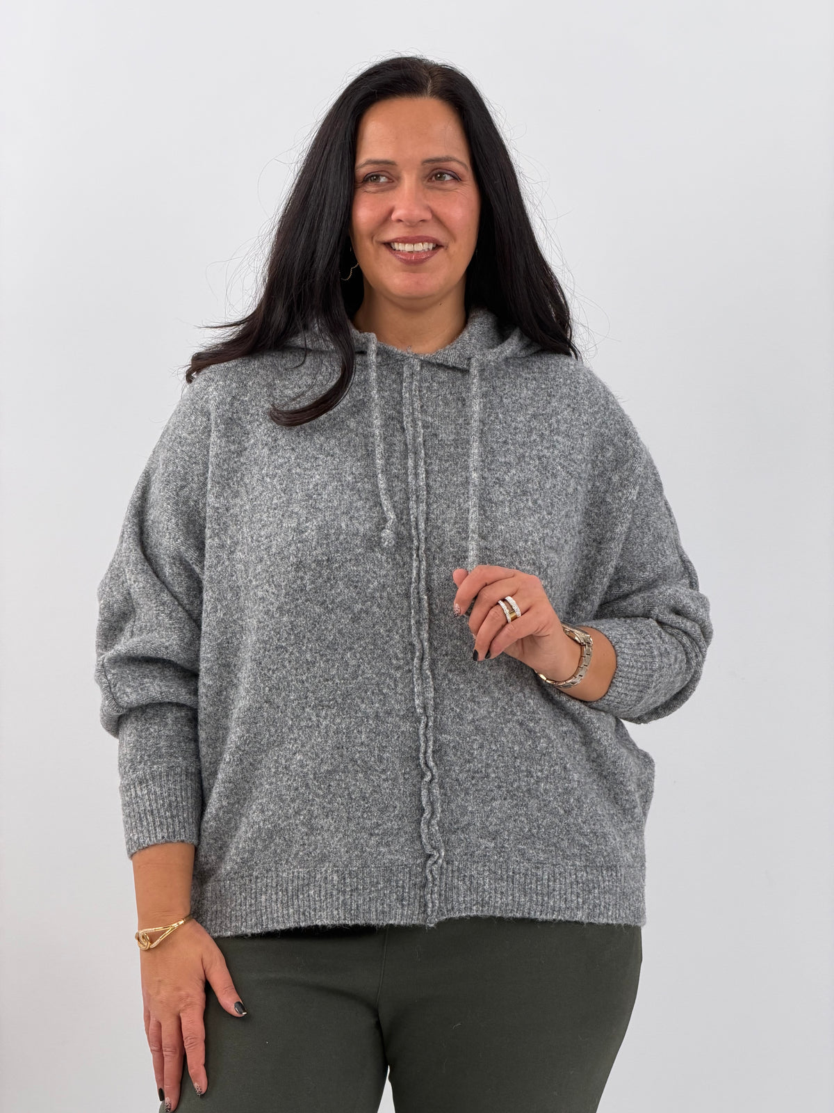Pullover in modernem Grau (40-44)