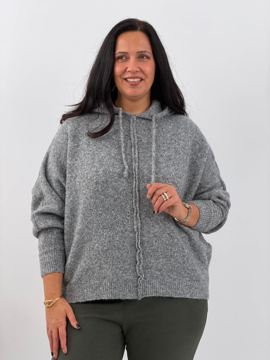 Pullover in modernem Grau (40-44)