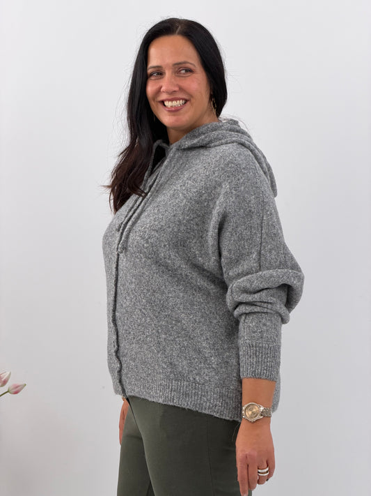 Pullover in modernem Grau (40-44)