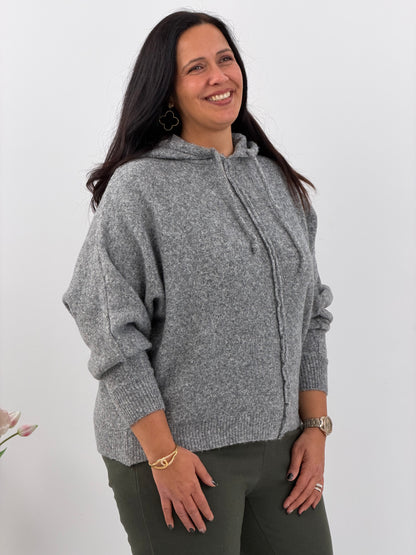 Pullover in modernem Grau (40-44)