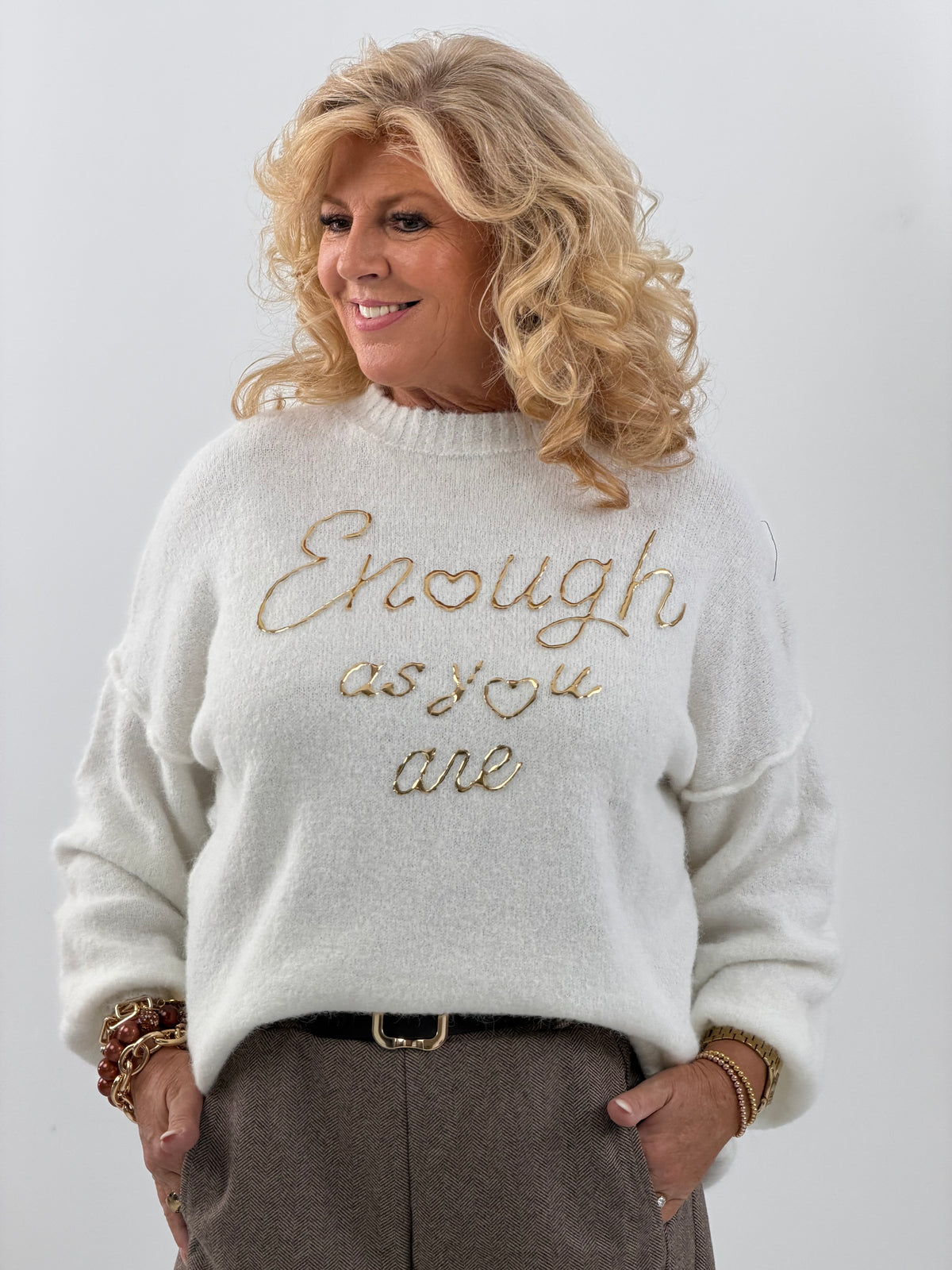 Pullover in strahlendem Weiß (38-44)