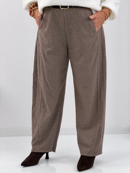 Hose in harmonischem Beige-Braun (38-42)