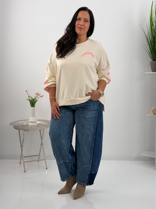 Sweatshirt in Creme (40-44/46)