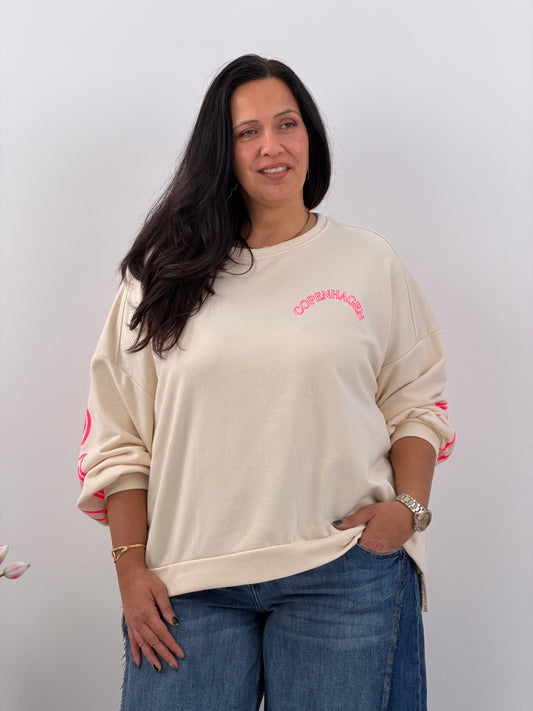 Sweatshirt in Creme (40-44/46)