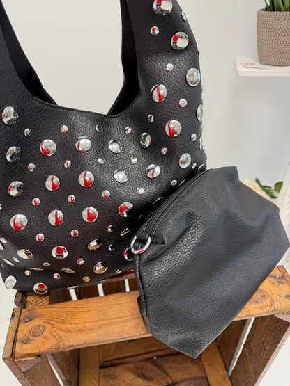 Große Tasche in Schwarz