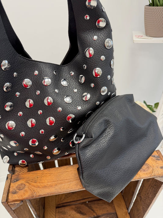 Große Tasche in Schwarz