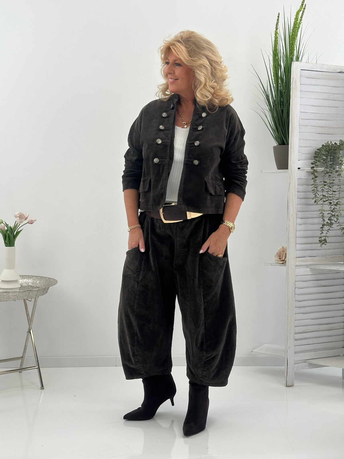 Cordjacke in edlem Schoko (38-42)