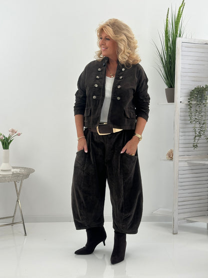 Cordjacke in edlem Schoko (38-42)