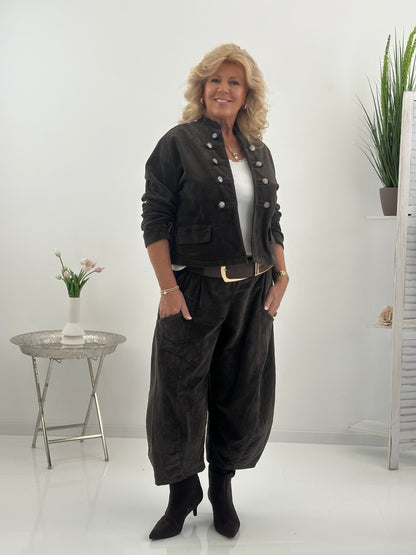 Cordhose in warmem Schoko (40-44)