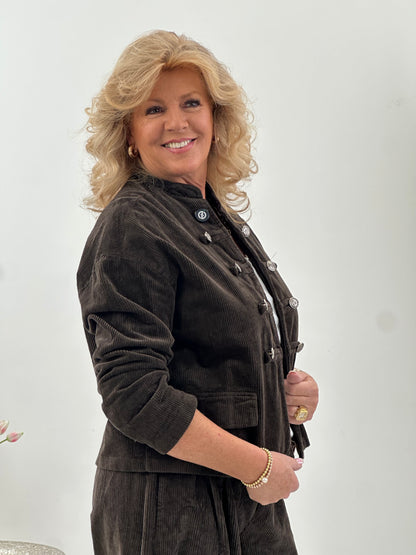 Cordjacke in edlem Schoko (38-42)