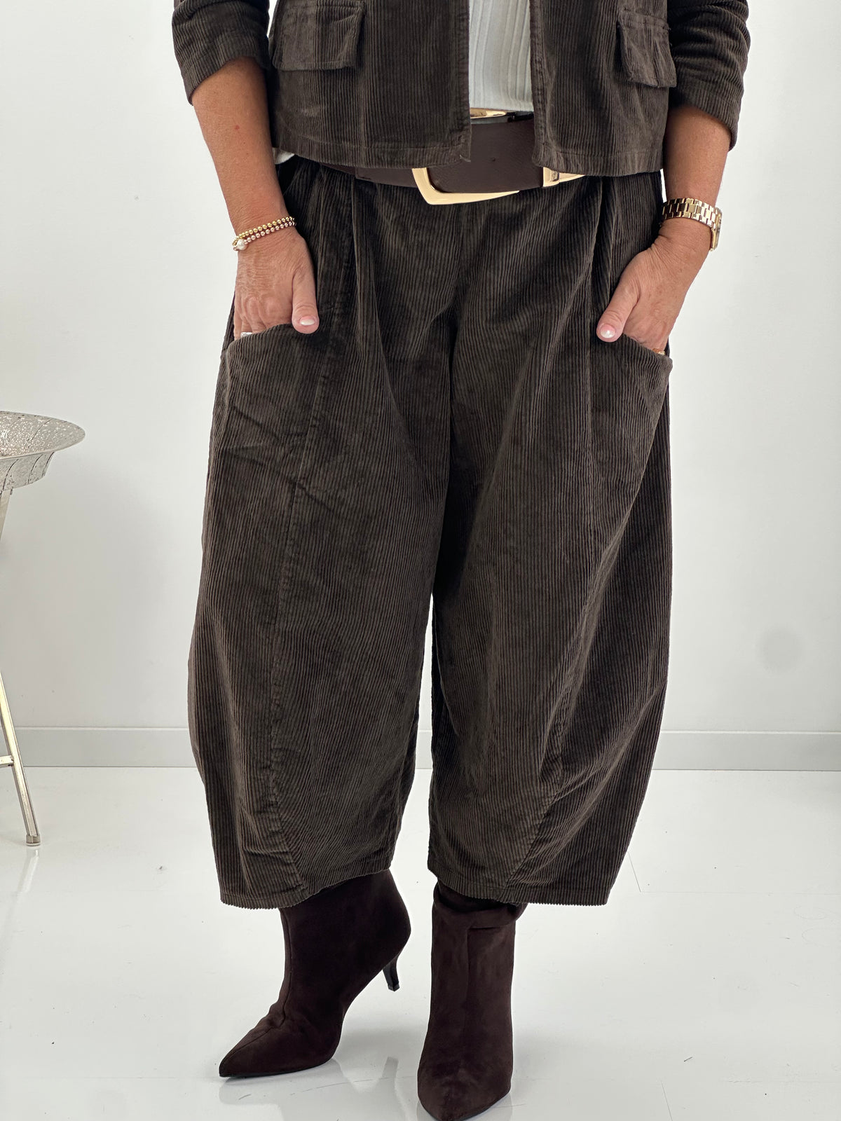 Cordhose in warmem Schoko (40-44)