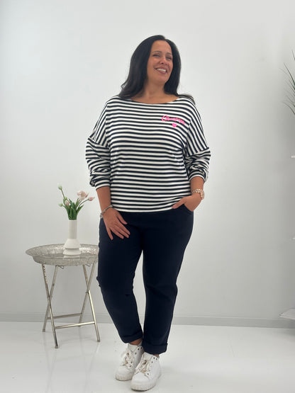 Elegante Hose in schönen Marienblau (42-46)