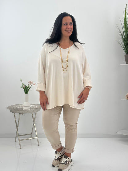 Pullover in sanftem Ecru (42-46/48)