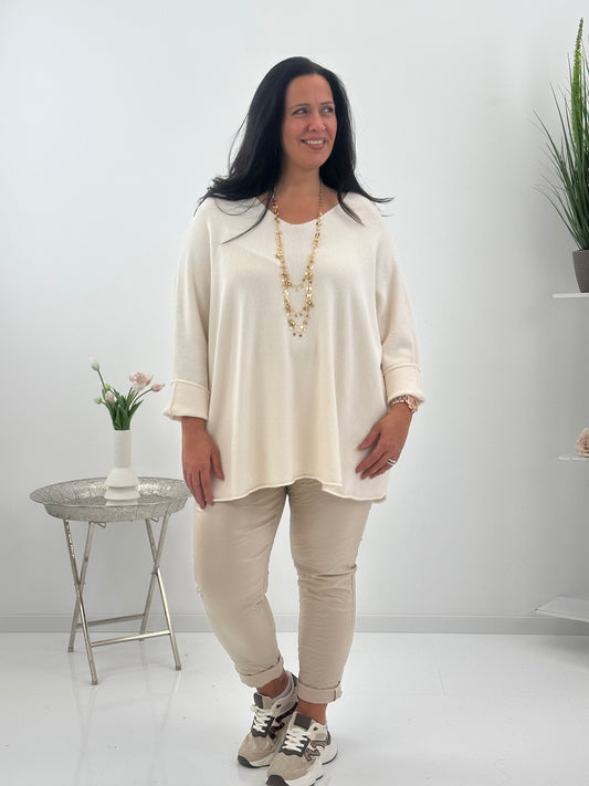 Pullover in sanftem Ecru (42-46/48)