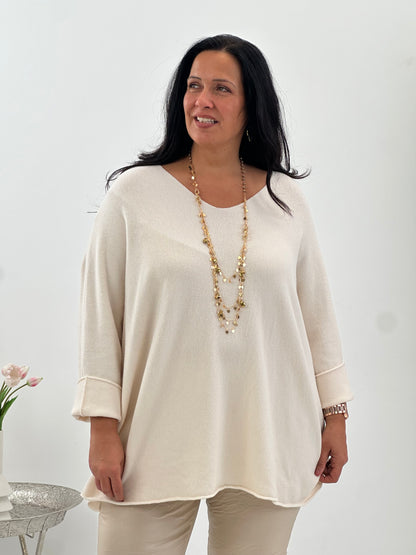 Pullover in sanftem Ecru (42-46/48)