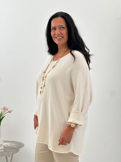 Pullover in sanftem Ecru (42-46/48)