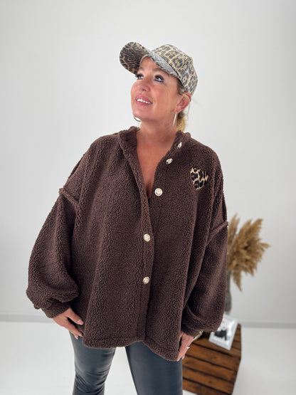 Jacke in Schoko (38-46)