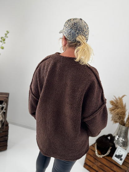 Jacke in Schoko (38-46)