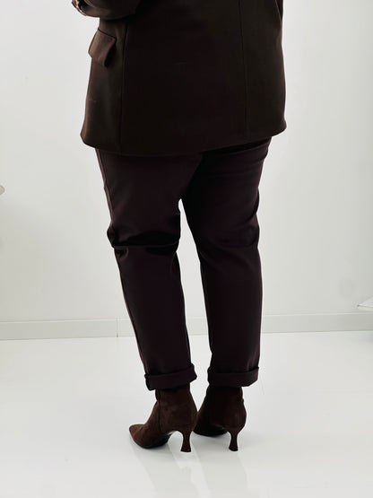 Eleganter Blazer in warmem Schoko für stilvolle und moderne Looks (38-44)