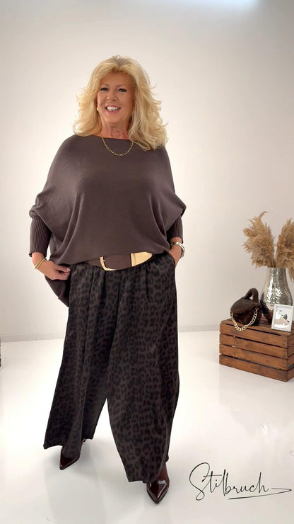 Marlene Hose in Chocolate mit Leo (38-44)