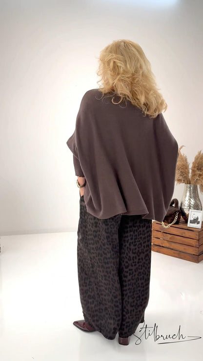 Marlene Hose in Chocolate mit Leo (38-44)