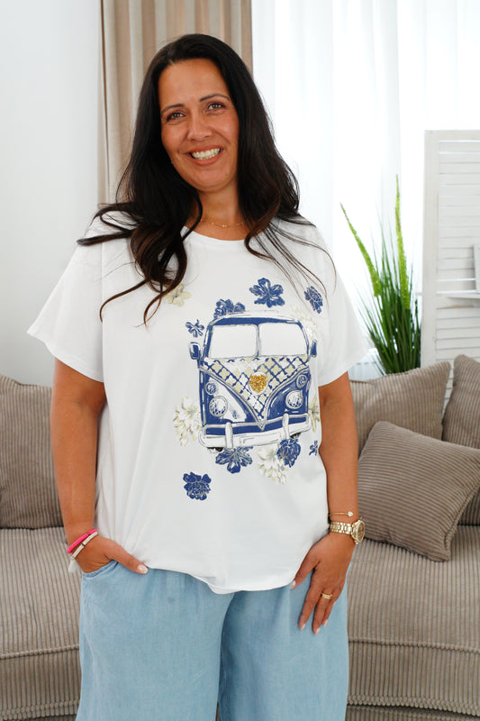 T-Shirt in Weiß (42-46)